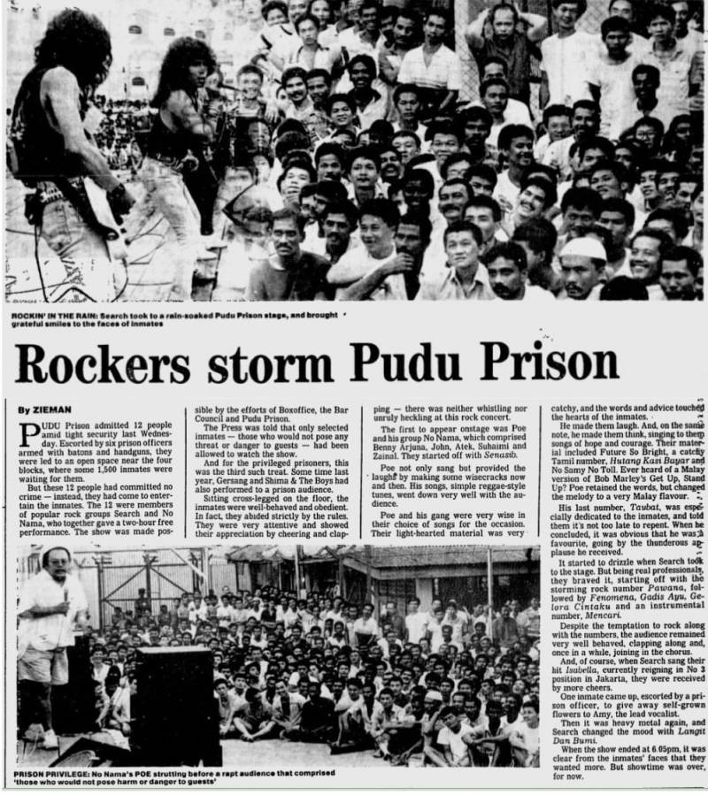 Rockers storm Pudu Prison
