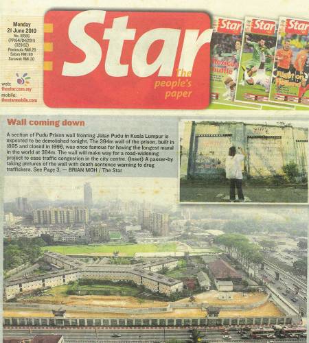 Liputan The Star sebelum perobohan, 21 Jun 2010