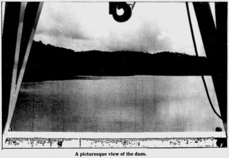 A picturesque view of the dam.