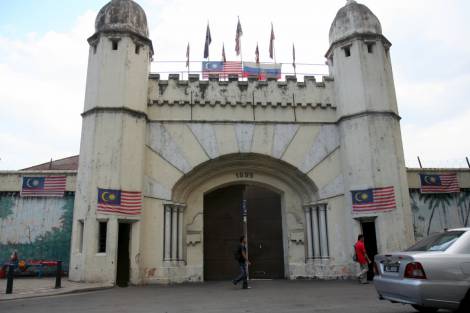 This is Pudu Prison main entrance just outside the Bukit Bintang area. (2008)