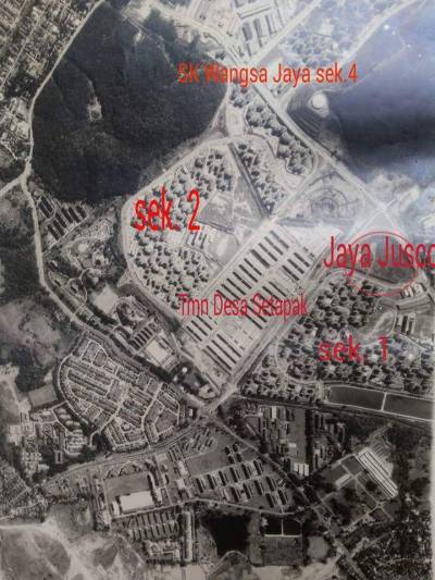 Gambar Satelit Wangsa Maju Tahun 1989