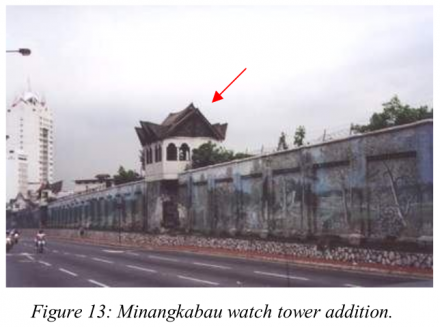 Figure 13: Minangkabau watch tower addition.
