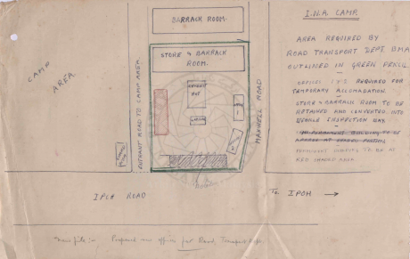 Peta lokasi sekitar tapak asal yang dicadangkan bagi premis SAFTEA (1946)
