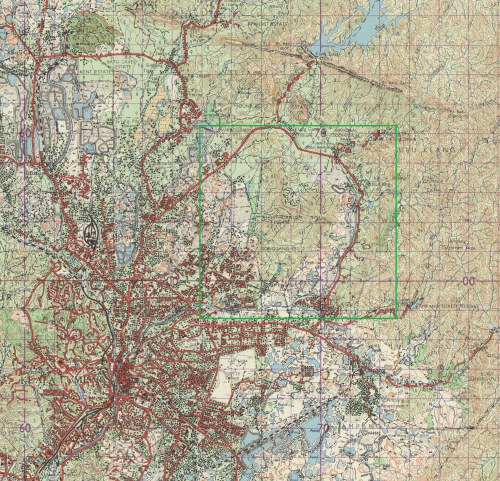 Peta Sekitar Hawthornden Estate, 1962