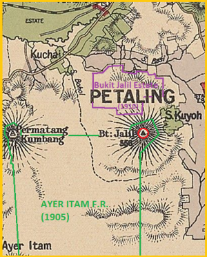 Peta Bukit Jalil dan kawasan sekitarnya, 1904