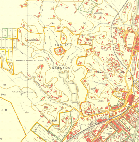 Peta Bukit Persekutuan, tahun 1929