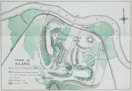 Peta Pekan Klang, tahun 1901