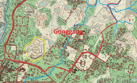 Peta lokasi Setapak Tin, 1967